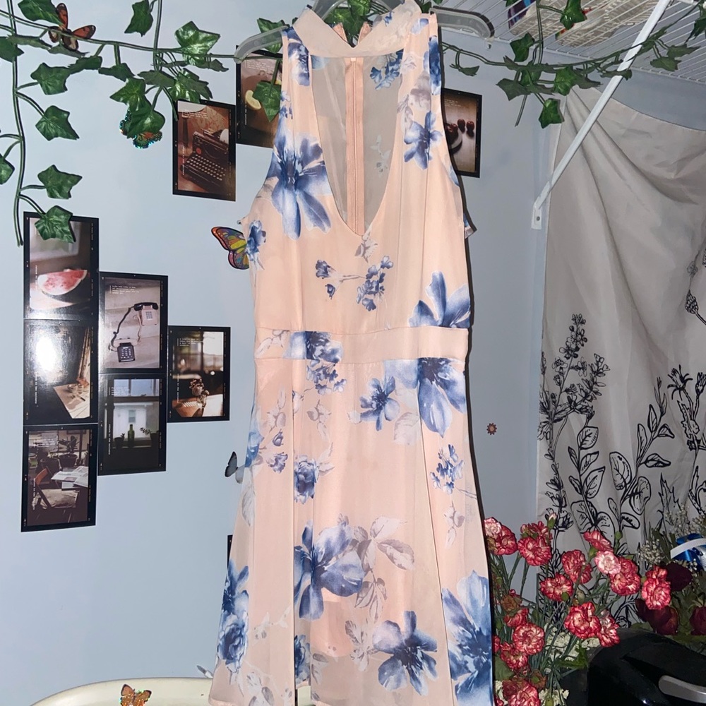 NYC Lac Bleu Pink/Blue Dress